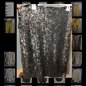 Sequins pencil skirt